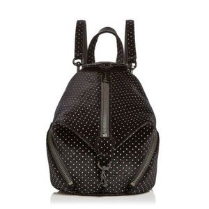 REBECCA MINKOFF Julian Convertible Glitter Spotted Velvet Backpack